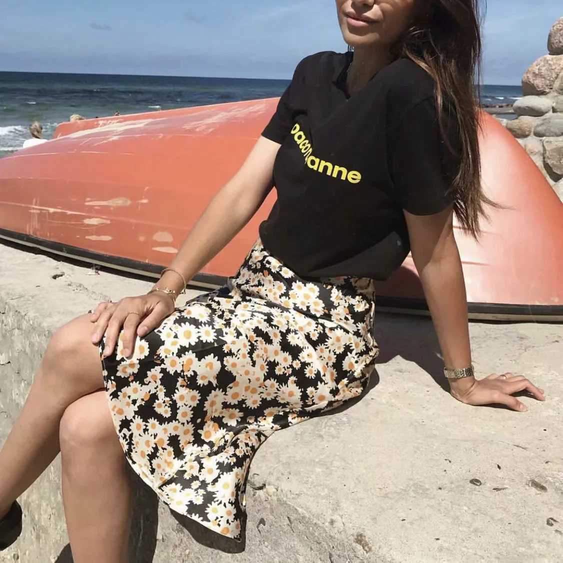 Retro Elastic Band High Waisted Leopard Print Midi Skirt on sale - SOUISEE