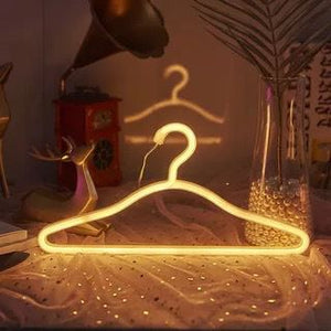 USB Powered Neon LED Light Hanger Decor Luminous Stand