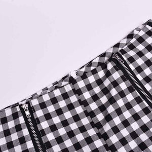Classic Tummy Slimming Checked Trousers Stretch Skinny Pants on sale - SOUISEE