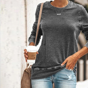 Thick Sporty Women's Casual Crew Neck Sweatshirts on sale - SOUISEE