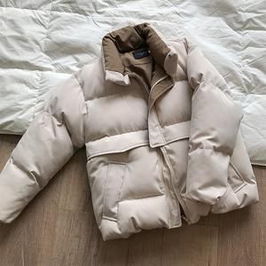 Oversized Quilted Winter Puffer Thick Warm Padded Puff Parka Jacket on sale - SOUISEE