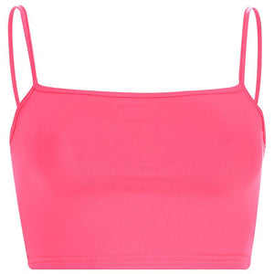 Cute Neon Crop Top Tank Top on sale - SOUISEE