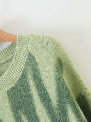 High Street Y Limb Tie Dyed Knitted Oversized Crewneck Sweaters on sale - SOUISEE