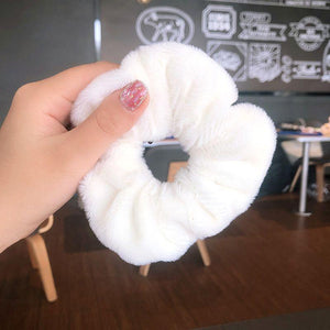 Oversized Leopard Dots Tie Dye Velvet Hair Scrunchies Hairbands on sale - SOUISEE