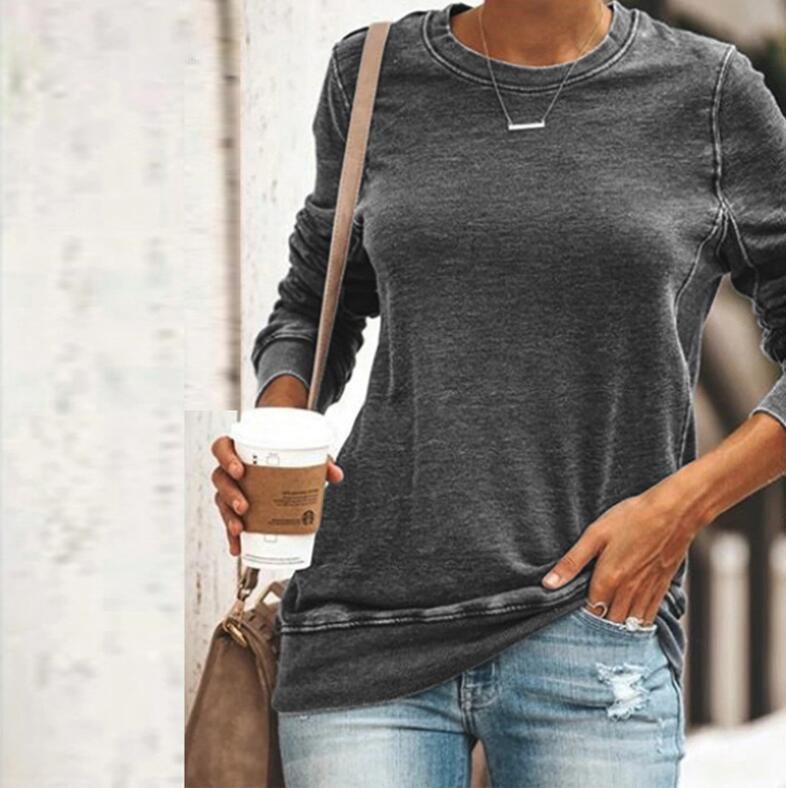 Thick Sporty Women's Casual Crew Neck Sweatshirts on sale - SOUISEE