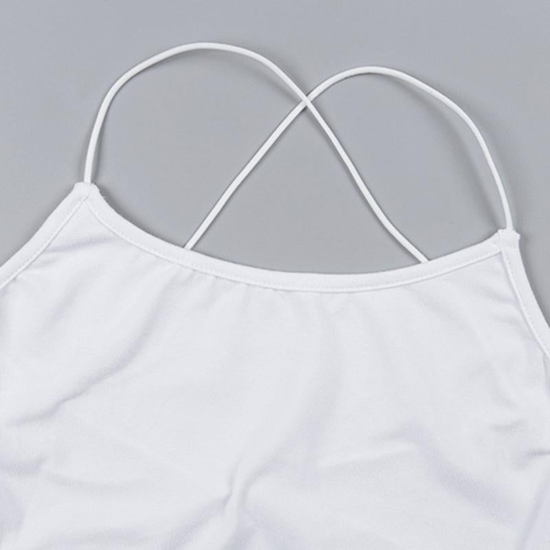 Sexy Spaghetti Strap Back Criss Cross Halter Dress on sale - SOUISEE