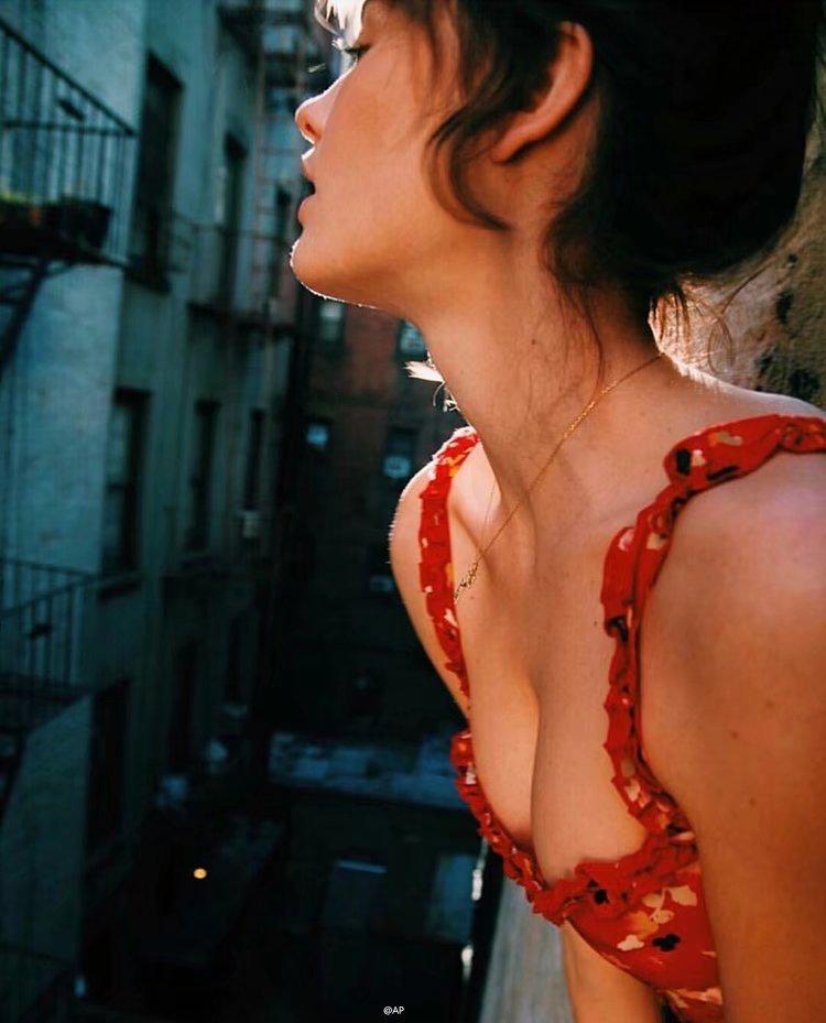 Casual Corset Red Fleur Floral Ruffle Strap Button Up Floral Dress on sale - SOUISEE