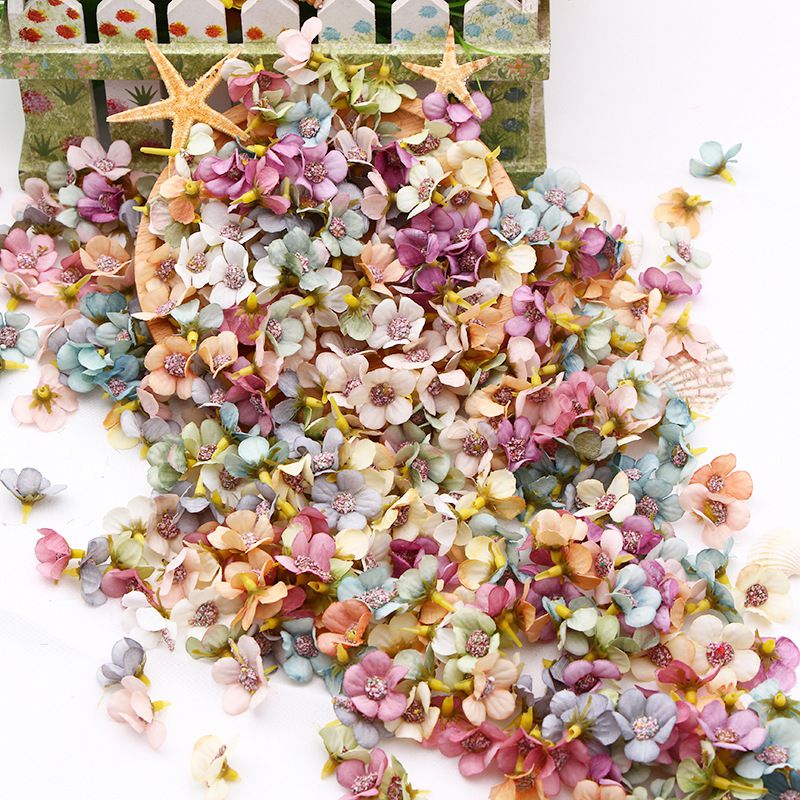 Boho Multicolor Flowers Silk Artificial DIY Flowers For Wedding on sale - SOUISEE
