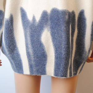 High Street Y Limb Tie Dyed Knitted Oversized Crewneck Sweaters on sale - SOUISEE