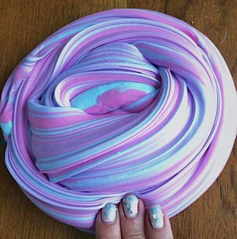 Relax Safe Kid Easy Sensory Fluffy Glitter Glue Floam Slime Clay Toy Craft Slime on sale - SOUISEE