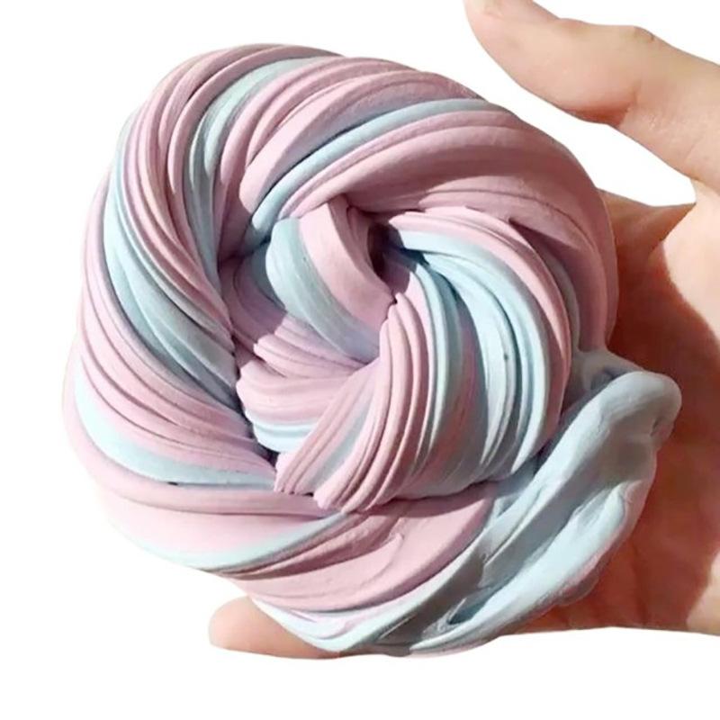 Relax Safe Kid Easy Sensory Fluffy Glitter Glue Floam Slime Clay Toy Craft Slime on sale - SOUISEE
