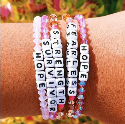 Personalized Saying Alphabet Bead Word Kandi Bracelets on sale - SOUISEE