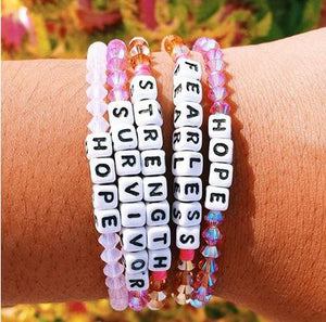 Personalized Saying Alphabet Bead Word Kandi Bracelets on sale - SOUISEE