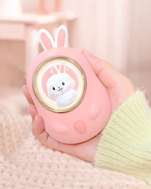 Cute Kawaii Y2K Bunny Cat Portable Usb Rechargeable Powered Hand Warmer Charger