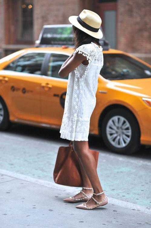 Boho White Sheer Lace Dress Summer Sundress on sale - SOUISEE