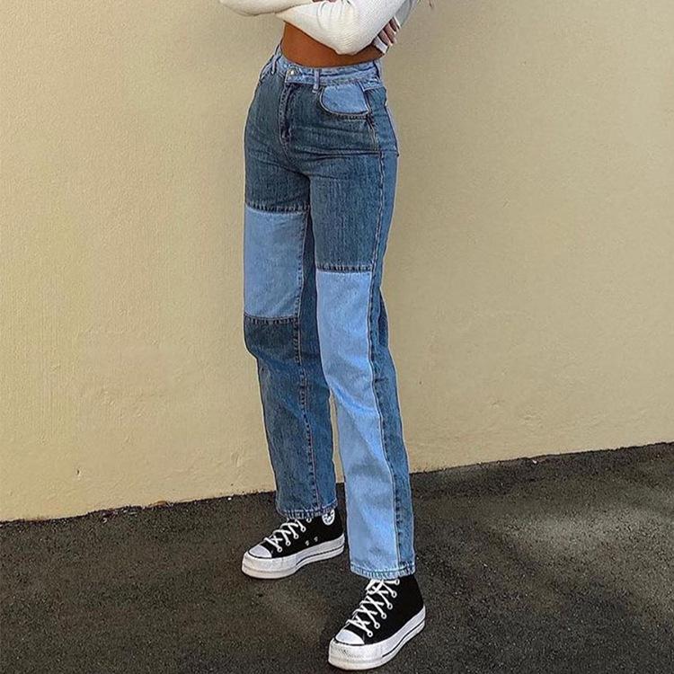 Different color leg jeans online