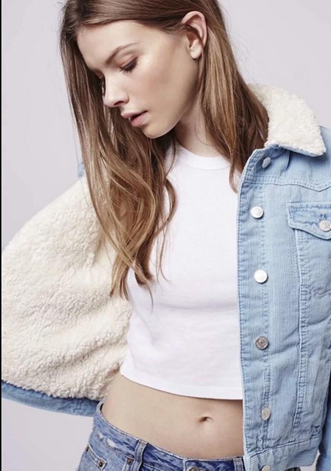 Fur Fleece Lined Shearling Corduroy Trucker Jacket on sale - SOUISEE