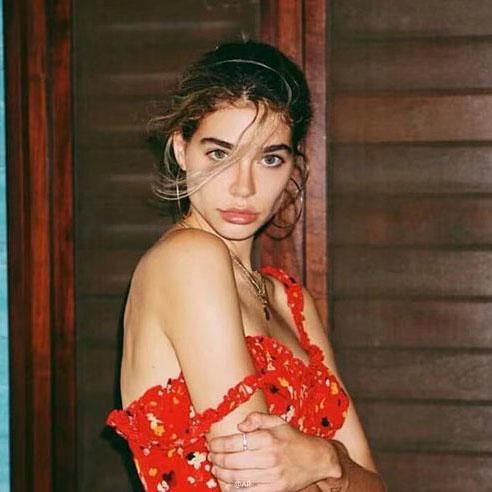 Casual Corset Red Fleur Floral Ruffle Strap Button Up Floral Dress on sale - SOUISEE