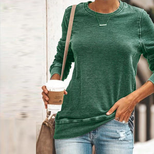 Thick Sporty Women's Casual Crew Neck Sweatshirts on sale - SOUISEE