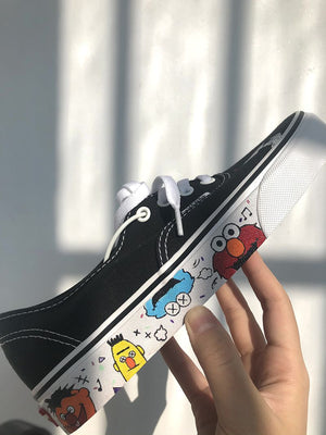 Pop Graffiti Artwork Custom Painted Sneakers Cycling Shoes – SOUISEE