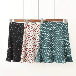 Vintage A Line Floral Prints Flounce Mini Skirt on sale - SOUISEE