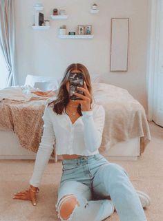 Long Sleeve Button Down Crop Top Knit Shirt For 90s on sale - SOUISEE