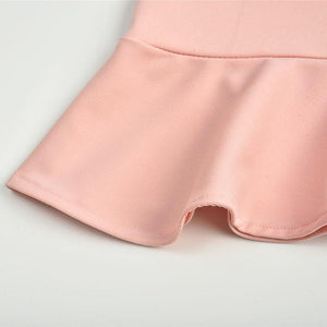 Slimming Adjustable Spaghetti Strap Frill Hem Dress Ruffles on sale - SOUISEE
