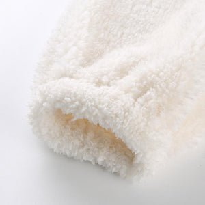 Oversized Cropped Polo Faux Fur Teddy Bear Jacket on sale - SOUISEE