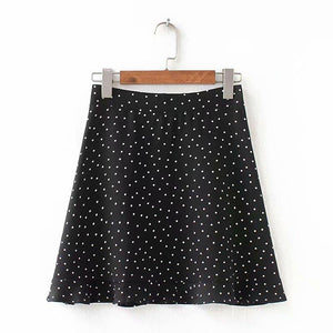 Vintage A Line Floral Prints Flounce Mini Skirt on sale - SOUISEE
