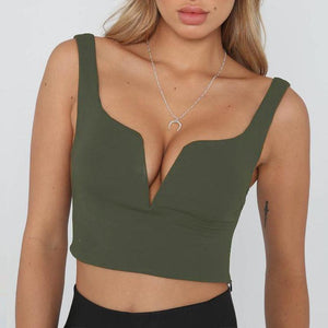 Cheap V Wired Going Out Crop Top Tank on sale - SOUISEE