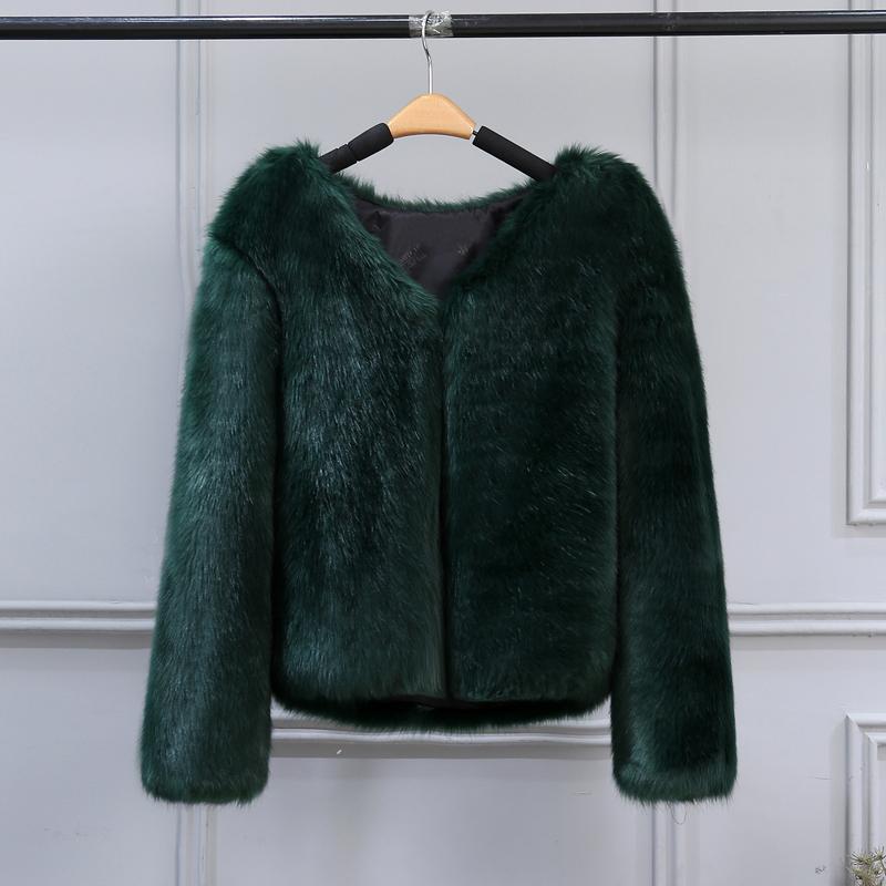 Free Ship Fluffy Mink Pink Faux Fur Coat on sale - SOUISEE