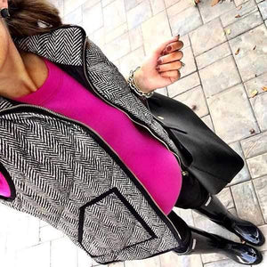 Vintage Womens Quilted Herringbone Puffer Vest on sale - SOUISEE