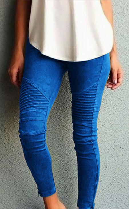 Cool High Waisted Ankle Zipper Skinny Pants Trousers on sale - SOUISEE