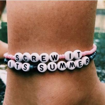Personalized Saying Alphabet Bead Word Kandi Bracelets on sale - SOUISEE