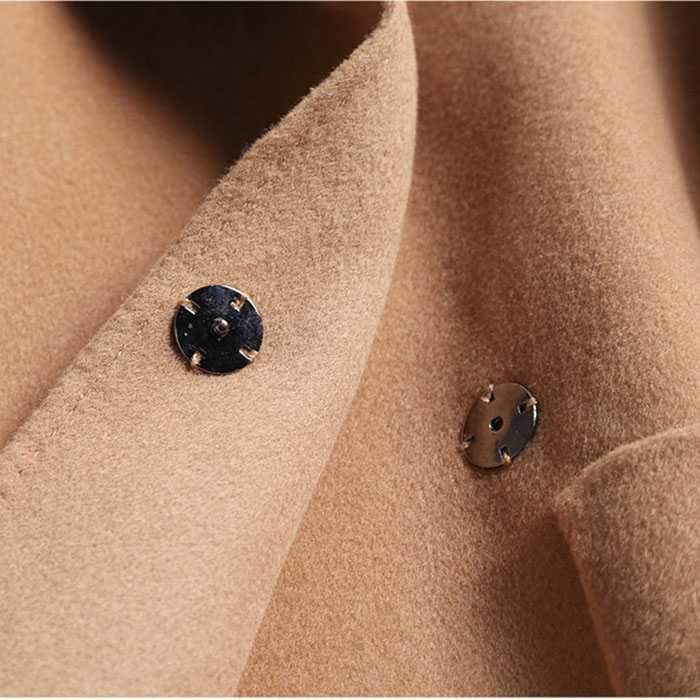 Free Shipping Camel Cashmere Wool Trench Overcoat Womens on sale - SOUISEE
