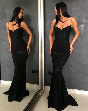Classy Glitter Silver Long Dress Formal Mermaid Ball Gowns on sale - SOUISEE