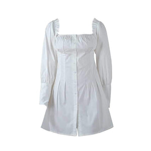 Flowy Long Puff Sleeve Off Shoulder Mini Dress on sale - SOUISEE