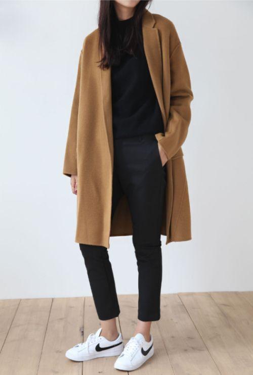 Free Shipping Camel Cashmere Wool Trench Overcoat Womens on sale - SOUISEE