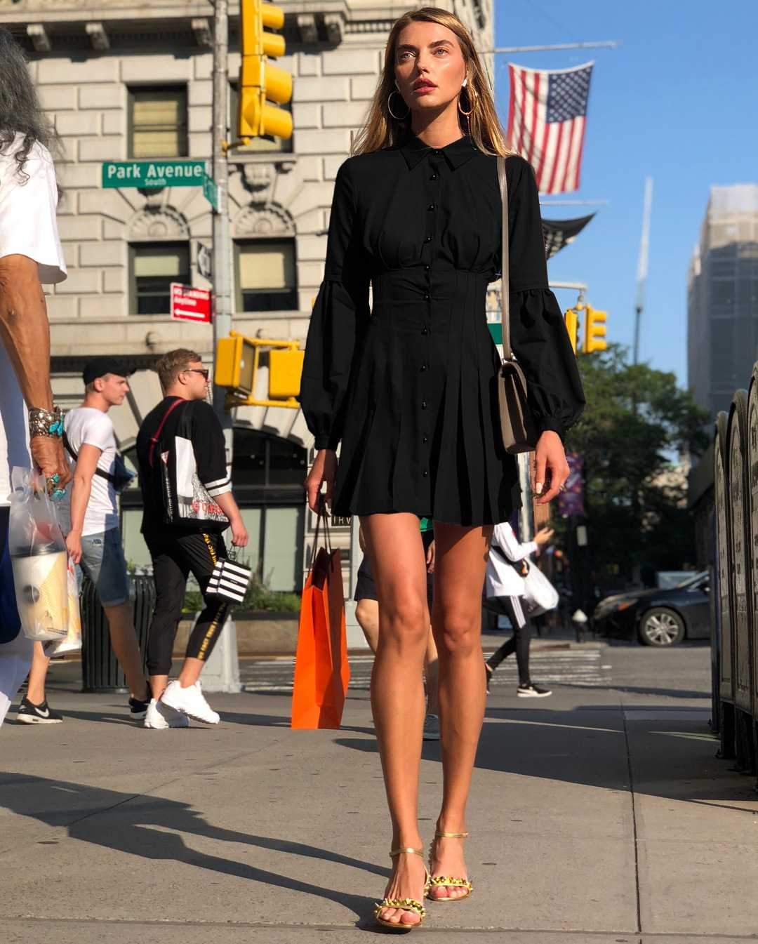 Flowy Long Puff Sleeve Off Shoulder Mini Dress on sale - SOUISEE