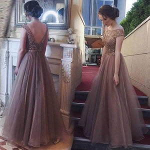 Cut Out Back Off Shoulder Chiffon Bridesmaid Maxi Gown Lace Dress on sale - SOUISEE