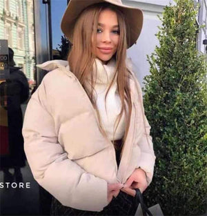 Warmest Packable Bubble Padded Short Puffer Jacket Women SOUISEE