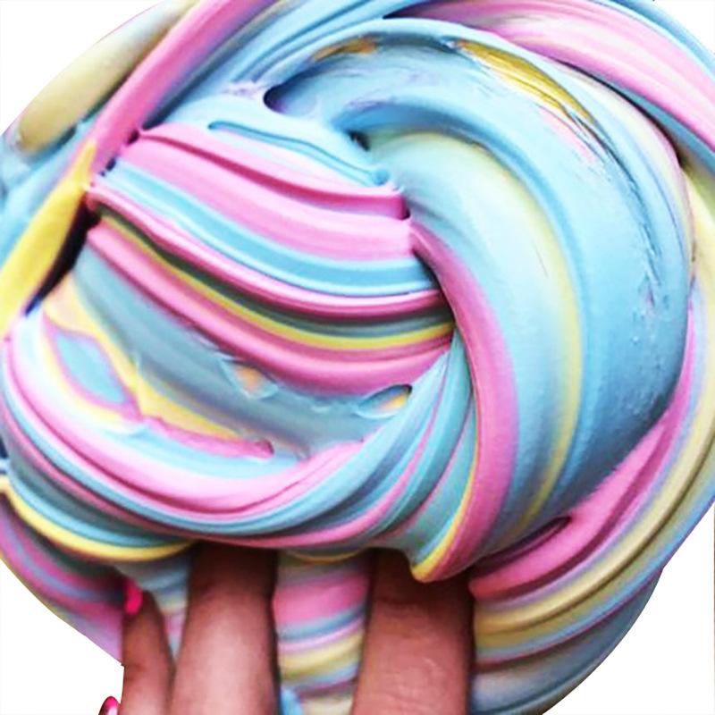 Relax Safe Kid Easy Sensory Fluffy Glitter Glue Floam Slime Clay Toy Craft Slime on sale - SOUISEE