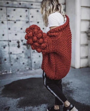 Thick sweater cardigan hotsell