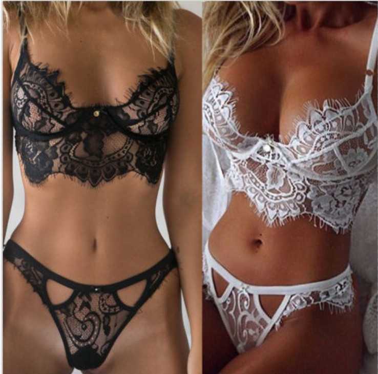Sexy Lined Mesh Lace Bralette on sale - SOUISEE