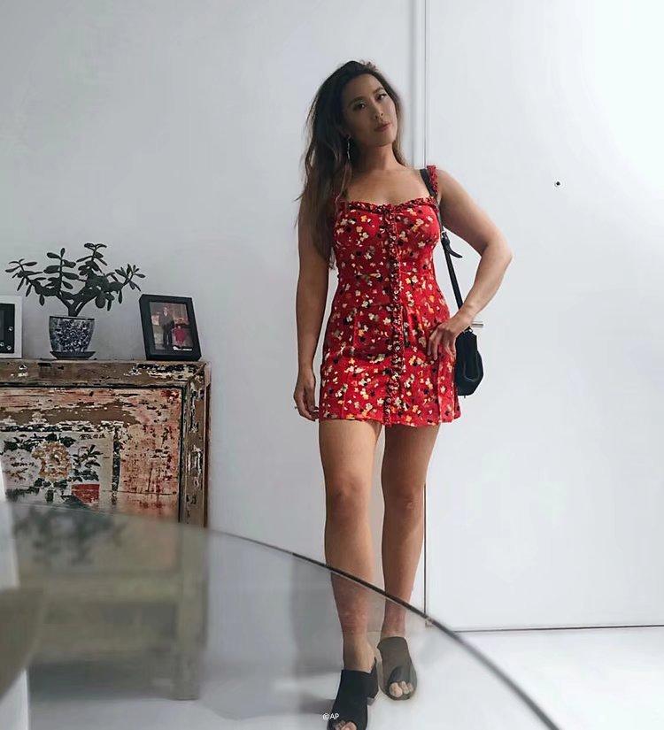 Casual Corset Red Fleur Floral Ruffle Strap Button Up Floral Dress on sale - SOUISEE