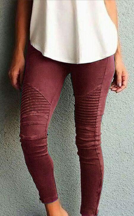 Cool High Waisted Ankle Zipper Skinny Pants Trousers on sale - SOUISEE