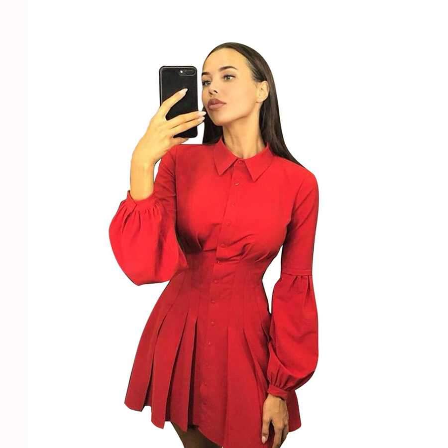 Flowy Long Puff Sleeve Off Shoulder Mini Dress on sale - SOUISEE