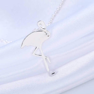 Lucky Simple Flamingo Pendant Necklace Rose Gold/Silver/Gold on sale - SOUISEE