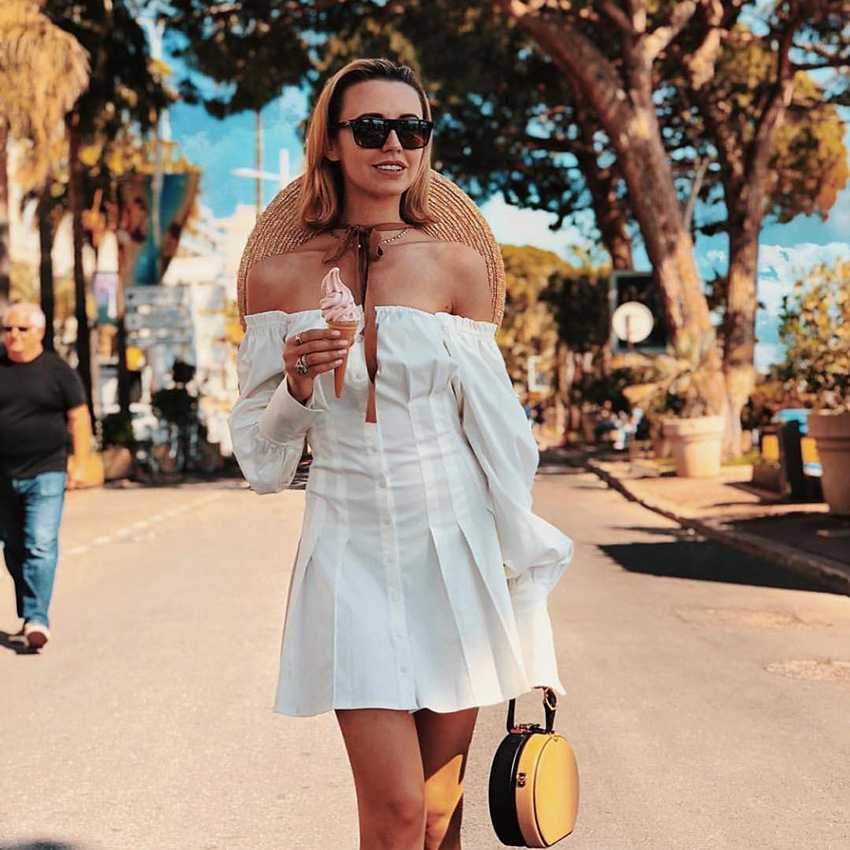 Flowy Long Puff Sleeve Off Shoulder Mini Dress on sale - SOUISEE