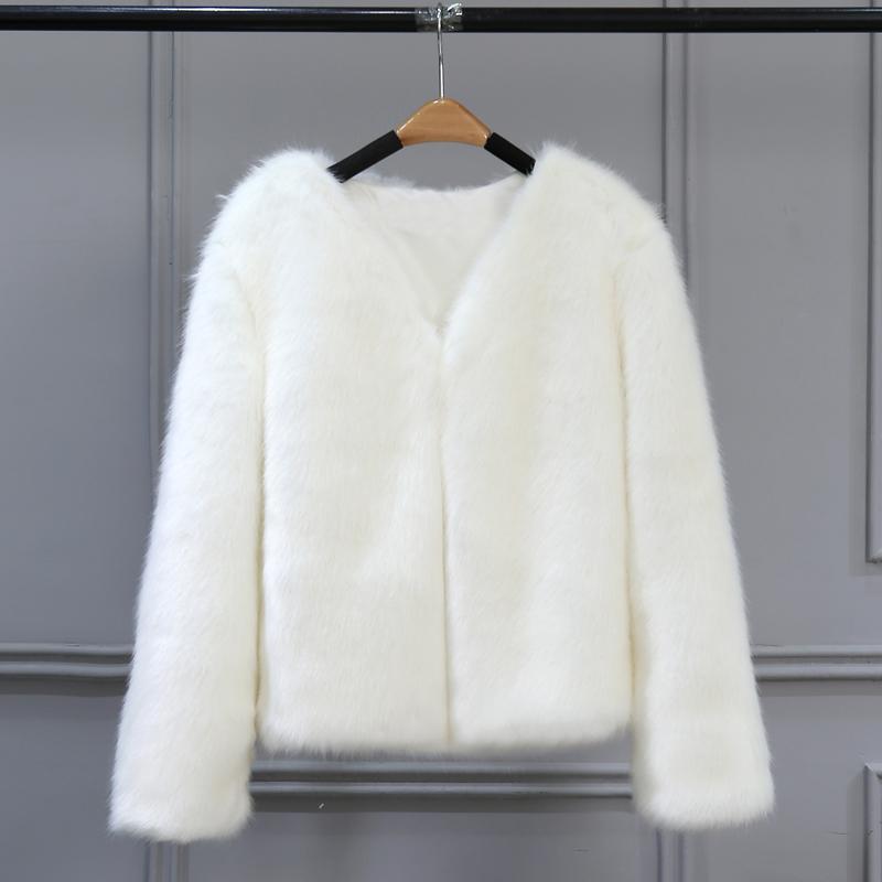 Free Ship Fluffy Mink Pink Faux Fur Coat on sale - SOUISEE
